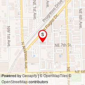 Chops + Hops on Northeast 1st Avenue, Fort Lauderdale Florida - location map