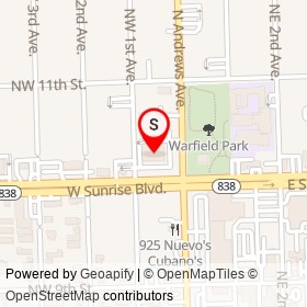 Walgreens on West Sunrise Boulevard, Fort Lauderdale Florida - location map