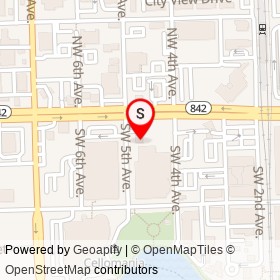 7-Eleven on West Broward Boulevard, Fort Lauderdale Florida - location map