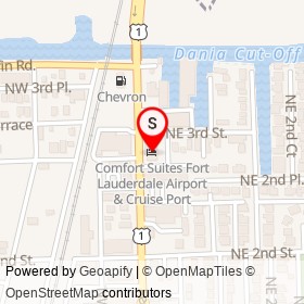 Comfort Suites Fort Lauderdale Airport & Cruise Port on Federal Highway,  Florida - location map