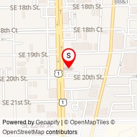 Advance Auto Parts on Southeast 6th Avenue, Fort Lauderdale Florida - location map