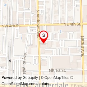 Hampton Inn Ft. Lauderdale/Downtown Las Olas Area on North Andrews Avenue, Fort Lauderdale Florida - location map