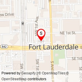 McDonald's on West Broward Boulevard, Fort Lauderdale Florida - location map