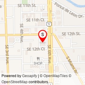 Walgreens on Southeast 12th Court, Fort Lauderdale Florida - location map