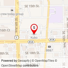 Kubo on Southeast 16th Court, Fort Lauderdale Florida - location map