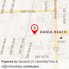Dania Police Station on West Dania Beach Boulevard,  Florida - location map