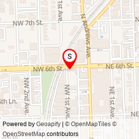 Henry's Sandwich Station on Northwest 1st Avenue, Fort Lauderdale Florida - location map