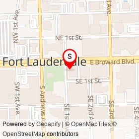 Sarpino's Pizzeria on East Broward Boulevard, Fort Lauderdale Florida - location map