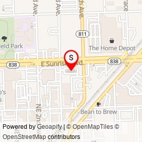 McDonald's on East Sunrise Boulevard, Fort Lauderdale Florida - location map