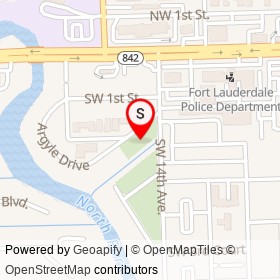 Townsend Park on , Fort Lauderdale Florida - location map