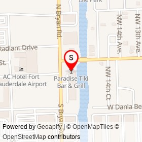Paradise Tiki Bar & Grill on South Bryan Road,  Florida - location map
