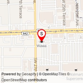 Wawa on Southwest 27th Avenue, Fort Lauderdale Florida - location map