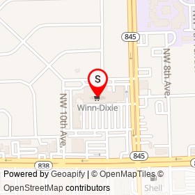 Winn-Dixie on Chateau Park Drive, Fort Lauderdale Florida - location map