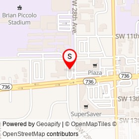 Wendy's on Southwest 28th Avenue, Fort Lauderdale Florida - location map