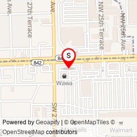 Wawa on West Broward Boulevard, Fort Lauderdale Florida - location map