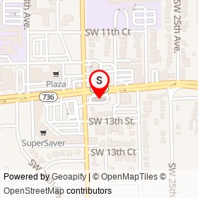 Mobil on Davie Boulevard, Fort Lauderdale Florida - location map