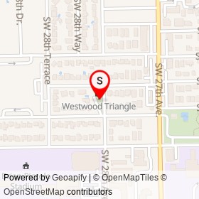 Westwood Triangle on , Fort Lauderdale Florida - location map