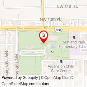 Sunland Park on , Fort Lauderdale Florida - location map