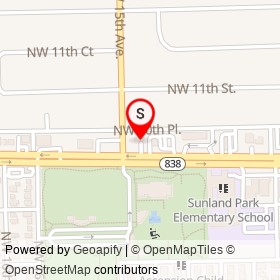 Burger King on West Sunrise Boulevard, Fort Lauderdale Florida - location map