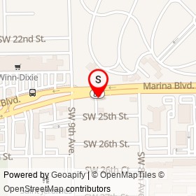 MetroPCS on Marina Boulevard, Fort Lauderdale Florida - location map