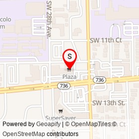 Plaza on Southwest 12th Street, Fort Lauderdale Florida - location map