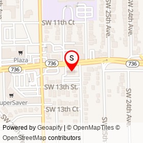 Flanigans on Davie Boulevard, Fort Lauderdale Florida - location map