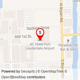 AC Hotel Fort Lauderdale Airport on Meridian Drive,  Florida - location map