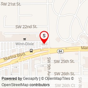 Dunkin' Donuts on Southwest 24th Street, Fort Lauderdale Florida - location map