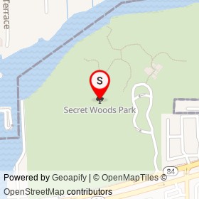 Secret Woods Park on , Fort Lauderdale Florida - location map