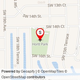 Hortt Park on , Fort Lauderdale Florida - location map