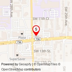 BP on Davie Boulevard, Fort Lauderdale Florida - location map
