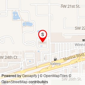 Hampton Inn Fort Lauderdale Airport North on Southwest 23rd Street, Fort Lauderdale Florida - location map
