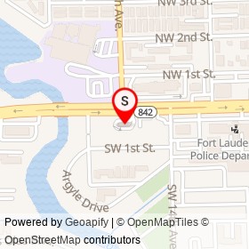 Dunkin' Donuts on West Broward Boulevard, Fort Lauderdale Florida - location map