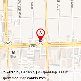 BP on West Sunrise Boulevard, Fort Lauderdale Florida - location map