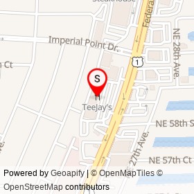 TeeJay's on Northeast 22nd Way, Fort Lauderdale Florida - location map