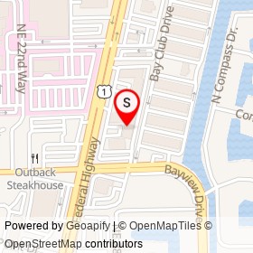 Vito's Gourmet Pizza on Bay Club Drive, Fort Lauderdale Florida - location map