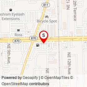 Wendy's on East Commercial Boulevard, Fort Lauderdale Florida - location map