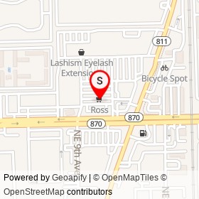 Ross on East Commercial Boulevard, Fort Lauderdale Florida - location map