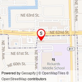 Downtown grill and pizza kitchen on Northeast 9th Avenue, Fort Lauderdale Florida - location map
