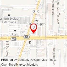 Speedway on East Commercial Boulevard, Fort Lauderdale Florida - location map