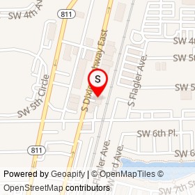 DS Motors on South Dixie Highway East, Pompano Beach Florida - location map