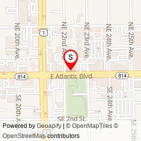 Checkers Old Munchen on East Atlantic Boulevard, Pompano Beach Florida - location map