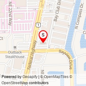 TGI Friday's on Federal Highway, Fort Lauderdale Florida - location map