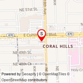 Verizon Wireless on East Commercial Boulevard, Fort Lauderdale Florida - location map