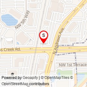 Moonlight Diner on West Cypress Creek Road, Fort Lauderdale Florida - location map