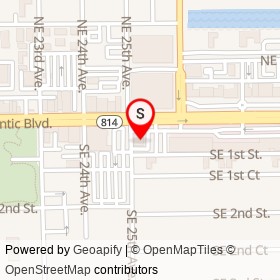 Flanigan's Seafood Bar & Grill on Southeast 25th Avenue, Pompano Beach Florida - location map