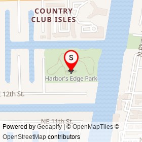 Harbor's Edge Park on , Pompano Beach Florida - location map