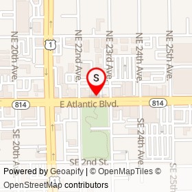 Cafe Sportivo on East Atlantic Boulevard, Pompano Beach Florida - location map
