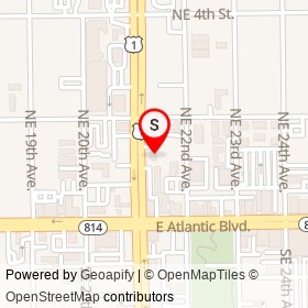 Burger King on Federal Highway, Pompano Beach Florida - location map
