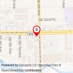 Checkers on East Oakland Park Boulevard,  Florida - location map